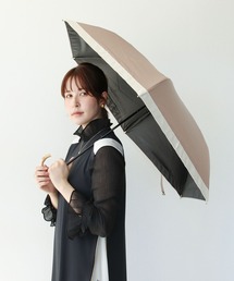 【pink trick / ピンクトリック】グログラン完全遮光3段折りたたみ傘(晴雨兼用)