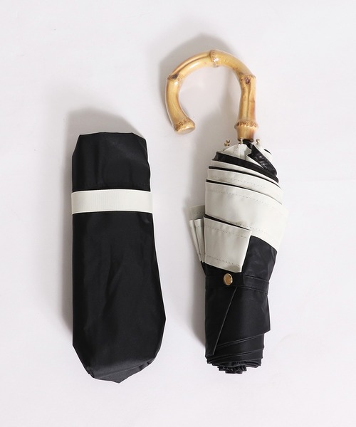 Cepica(セピカ)の「【pink trick / ピンクトリック】グログラン完全遮光3段折りたたみ傘(晴雨兼用)(折りたたみ傘・レディース・ブラック/ネイビー/グレイッシュベージュ/グリーン・FREE)」の13枚目の写真