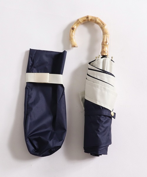 Cepica(セピカ)の「【pink trick / ピンクトリック】グログラン完全遮光3段折りたたみ傘(晴雨兼用)(折りたたみ傘・レディース・ブラック/ネイビー/グレイッシュベージュ/グリーン・FREE)」の11枚目の写真