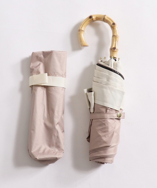 Cepica(セピカ)の「【pink trick / ピンクトリック】グログラン完全遮光3段折りたたみ傘(晴雨兼用)(折りたたみ傘・レディース・ブラック/ネイビー/グレイッシュベージュ/グリーン・FREE)」の9枚目の写真