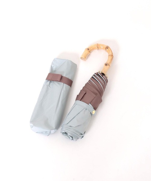 Cepica(セピカ)の「【pink trick / ピンクトリック】グログラン完全遮光3段折りたたみ傘(晴雨兼用)(折りたたみ傘・レディース・ブラック/ネイビー/グレイッシュベージュ/グリーン・FREE)」の8枚目の写真