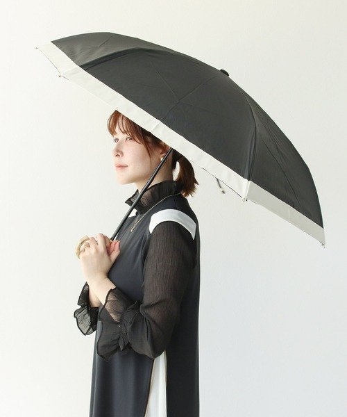 Cepica(セピカ)の「【pink trick / ピンクトリック】グログラン完全遮光3段折りたたみ傘(晴雨兼用)(折りたたみ傘・レディース・ブラック/ネイビー/グレイッシュベージュ/グリーン・FREE)」の15枚目の写真