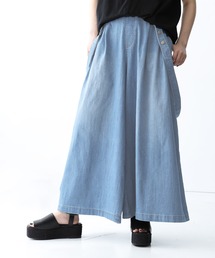 n'OrLABEL | 『ひんやりデニムガウチョ』(デニムパンツ)