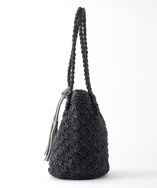 JOURNAL STANDARD relume(ジャーナルスタンダード レリューム)の「《WEB限定》RELUME ペーパーフリンジBAG◆(ハンドバッグ・レディース・カーキ/ネイビー/ナチュラル・FREE)」の10枚目の写真