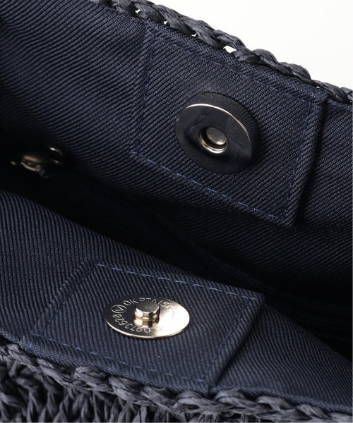 JOURNAL STANDARD relume(ジャーナルスタンダード レリューム)の「《WEB限定》RELUME ペーパーフリンジBAG◆(ハンドバッグ・レディース・カーキ/ネイビー/ナチュラル・FREE)」の9枚目の写真