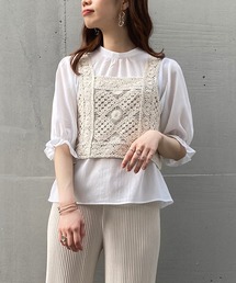 AS KNOW AS plus | ☆かぎ針ビスチェとブラウス(シャツ/ブラウス)