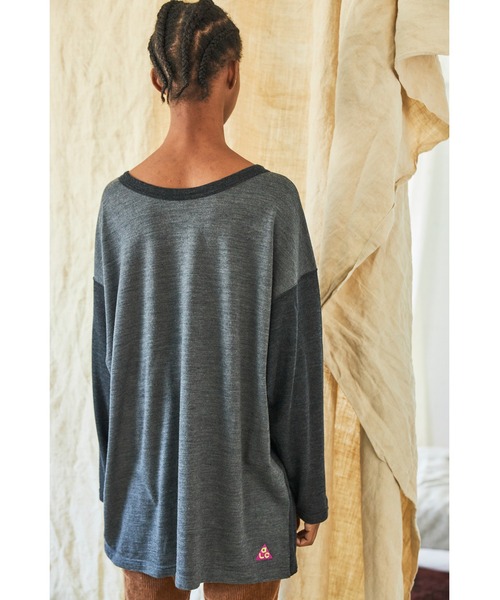 AlexanderLeeChang（アレキサンダーリーチャン）の「AlexanderLeeChang/アレキサンダーリーチャン MERINO WOOL BIG LT（ニット/セーター・メンズ・チャコール/キャメル/ネイビー・2/3）」の2枚目の写真