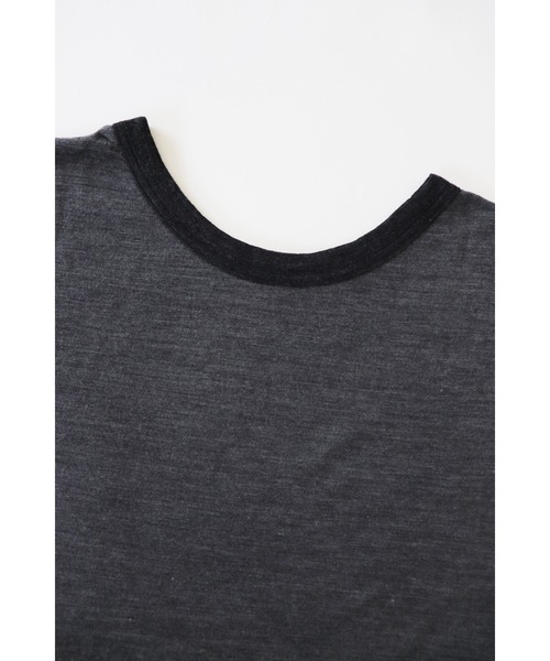 AlexanderLeeChang（アレキサンダーリーチャン）の「AlexanderLeeChang/アレキサンダーリーチャン MERINO WOOL BIG LT（ニット/セーター・メンズ・チャコール/キャメル/ネイビー・2/3）」の5枚目の写真