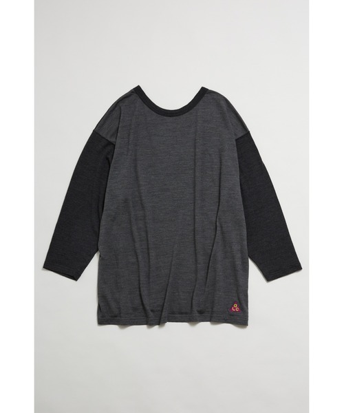 AlexanderLeeChang（アレキサンダーリーチャン）の「AlexanderLeeChang/アレキサンダーリーチャン MERINO WOOL BIG LT（ニット/セーター・メンズ・チャコール/キャメル/ネイビー・2/3）」の16枚目の写真