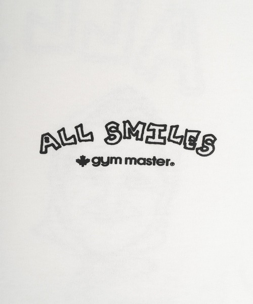 gym master(ジムマスター)の「【gym master/ジムマスター】ALL SMILES プリントTシャツ(Tシャツ/カットソー・メンズ・ホワイト/ブラック/ネイビー/サンドベージュ・S/M/L/XL)」の9枚目の写真