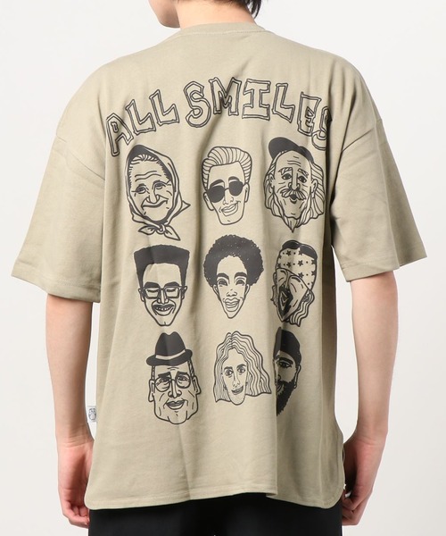 gym master(ジムマスター)の「【gym master/ジムマスター】ALL SMILES プリントTシャツ(Tシャツ/カットソー・メンズ・ホワイト/ブラック/ネイビー/サンドベージュ・S/M/L/XL)」の16枚目の写真