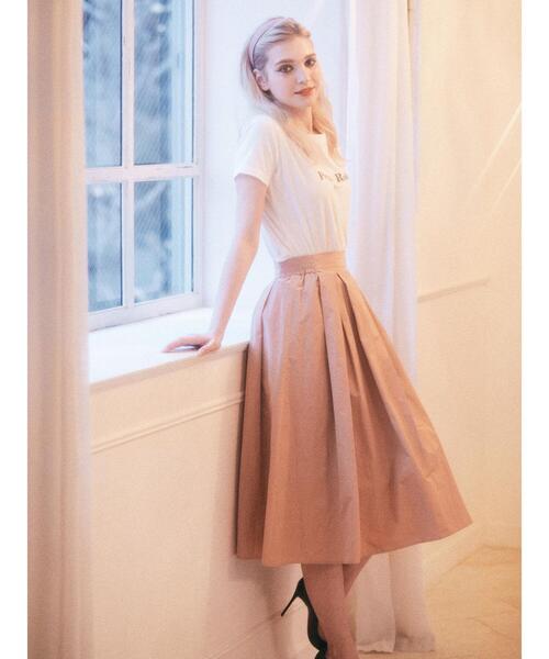 Maison de FLEUR（メゾンドフルール）の「ボリュームスカート（スカート・レディース・ブラック/ピンク/ピンクベージュ・S/M）」の21枚目の写真