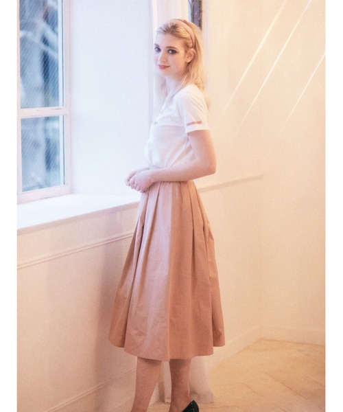 Maison de FLEUR（メゾンドフルール）の「ボリュームスカート（スカート・レディース・ブラック/ピンク/ピンクベージュ・S/M）」の13枚目の写真