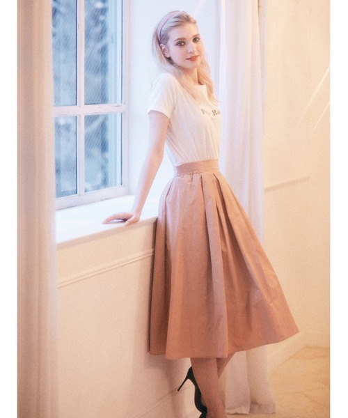 Maison de FLEUR（メゾンドフルール）の「ボリュームスカート（スカート・レディース・ブラック/ピンク/ピンクベージュ・S/M）」の14枚目の写真