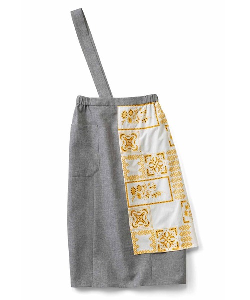 シロップ.(シロップ.)の「エプロンみたいなワンショルダースカート(スカート・レディース・グレー系その他・SMALL/MEDIUM/LARGE/X-LARGE/XX-LARGE)」の4枚目の写真