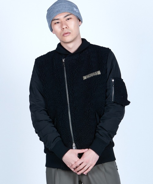 VIRGOwearworks（ヴァルゴウェアワークス）の「VA-1 TYPE BOA（MA-1・メンズ・オリーブ/ブラック・3/2/4）」の3枚目の写真