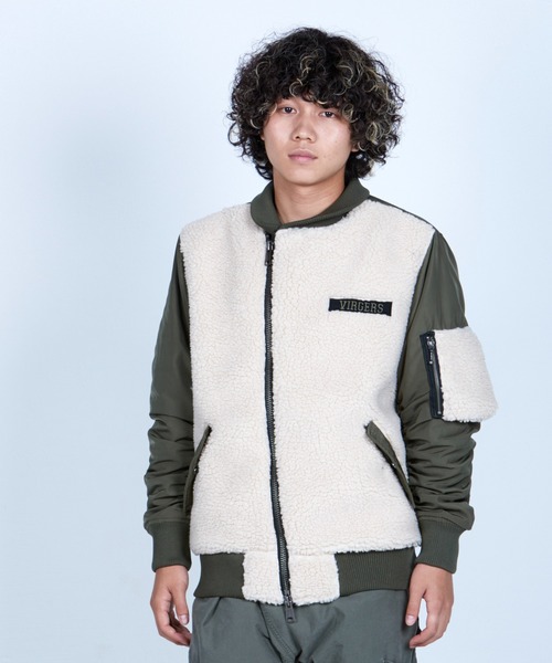 VIRGOwearworks（ヴァルゴウェアワークス）の「VA-1 TYPE BOA（MA-1・メンズ・オリーブ/ブラック・3/2/4）」の6枚目の写真