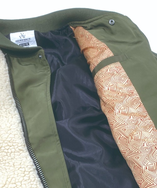 VIRGOwearworks（ヴァルゴウェアワークス）の「VA-1 TYPE BOA（MA-1・メンズ・オリーブ/ブラック・3/2/4）」の11枚目の写真