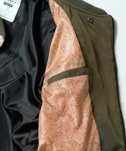 VIRGOwearworks（ヴァルゴウェアワークス）の「VA-1 TYPE BOA（MA-1・メンズ・オリーブ/ブラック・3/2/4）」の14枚目の写真