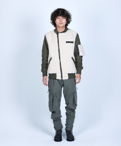 VIRGOwearworks（ヴァルゴウェアワークス）の「VA-1 TYPE BOA（MA-1・メンズ・オリーブ/ブラック・3/2/4）」の15枚目の写真