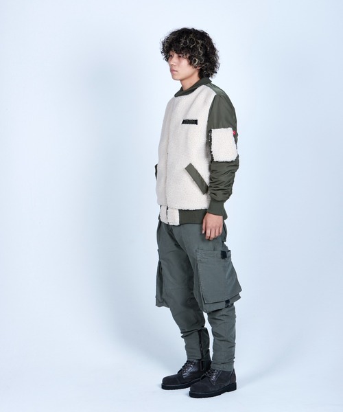 VIRGOwearworks（ヴァルゴウェアワークス）の「VA-1 TYPE BOA（MA-1・メンズ・オリーブ/ブラック・3/2/4）」の17枚目の写真