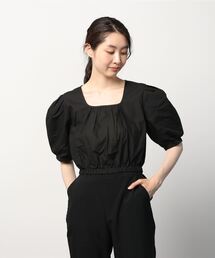 atmos pink | atmos pink パフショルダー ミニ丈 ブラウス(シャツ/ブラウス)