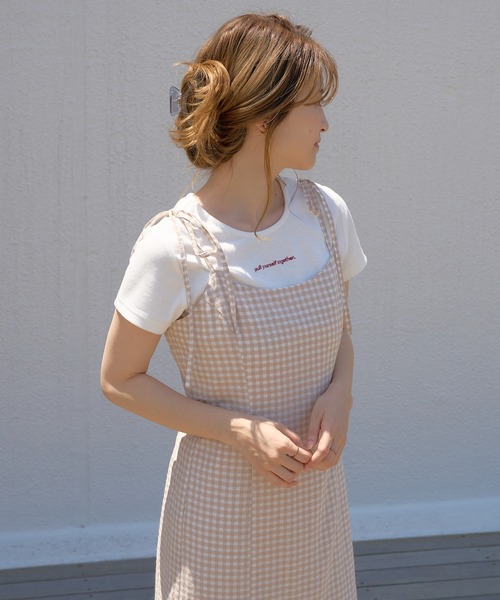 one after another NICE CLAUP(ワンアフターアナザーナイスクラップ)の「【WEB限定】マーメイドキャミワンピース(セットアップジャケットあり)(ワンピース・レディース・ベージュ系その他/ブルー系その他/オレンジ/ブラウン/ブラック・FREE)」の9枚目の写真