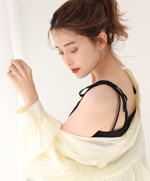 one after another NICE CLAUP(ワンアフターアナザーナイスクラップ)の「【WEB限定】マーメイドキャミワンピース(セットアップジャケットあり)(ワンピース・レディース・ベージュ系その他/ブルー系その他/オレンジ/ブラウン/ブラック・FREE)」の17枚目の写真