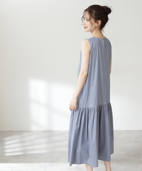 N.(N. Natural Beauty Basic)(エヌエヌナチュラルビューティーベーシック)の「◆デザインステッチワンピース(ワンピース・レディース・ブラック/ブルー・MEDIUM)」の5枚目の写真