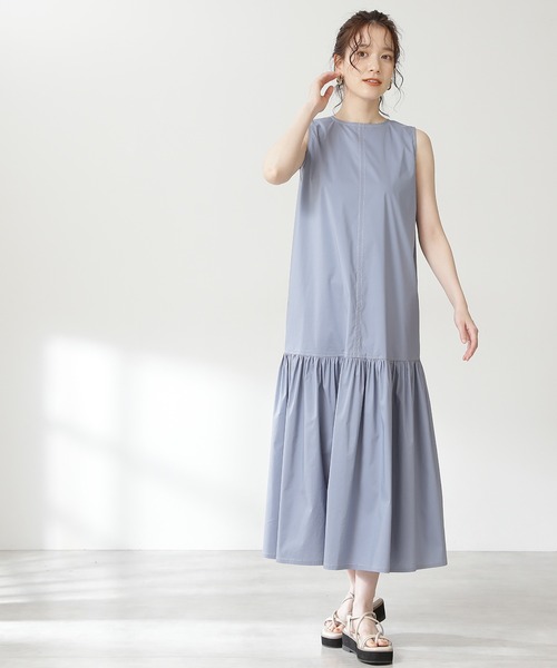 N.(N. Natural Beauty Basic)(エヌエヌナチュラルビューティーベーシック)の「◆デザインステッチワンピース(ワンピース・レディース・ブラック/ブルー・MEDIUM)」の7枚目の写真