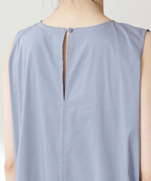 N.(N. Natural Beauty Basic)(エヌエヌナチュラルビューティーベーシック)の「◆デザインステッチワンピース(ワンピース・レディース・ブラック/ブルー・MEDIUM)」の11枚目の写真