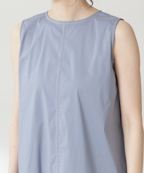 N.(N. Natural Beauty Basic)(エヌエヌナチュラルビューティーベーシック)の「◆デザインステッチワンピース(ワンピース・レディース・ブラック/ブルー・MEDIUM)」の10枚目の写真