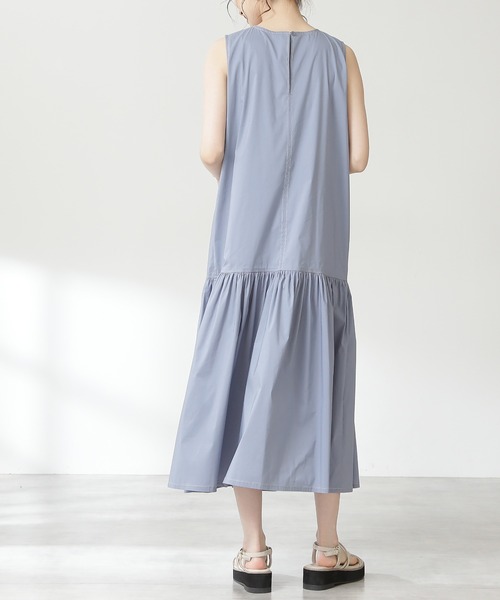 N.(N. Natural Beauty Basic)(エヌエヌナチュラルビューティーベーシック)の「◆デザインステッチワンピース(ワンピース・レディース・ブラック/ブルー・MEDIUM)」の9枚目の写真