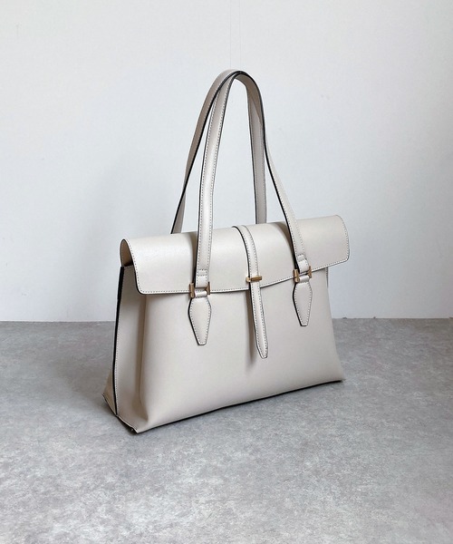 MIAN （ミアン）の「CATTLEYA / ２部屋Ａ4トートバッグ（トートバッグ・レディース・ブラック/グレー/モカ/ピンク/ブラウン/ダークグリーン/ボルドー/ライトベージュ/サックスブルー/アイボリー・FREE）」の14枚目の写真