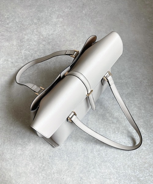 MIAN （ミアン）の「CATTLEYA / ２部屋Ａ4トートバッグ（トートバッグ・レディース・ブラック/グレー/モカ/ピンク/ブラウン/ダークグリーン/ボルドー/ライトベージュ/サックスブルー/アイボリー・FREE）」の18枚目の写真