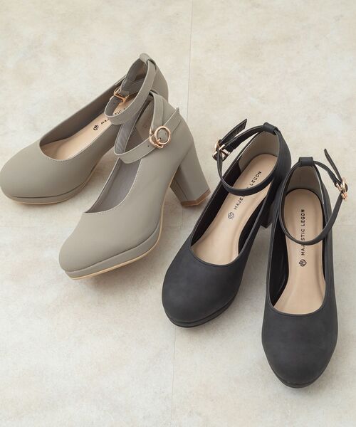 MAJESTIC LEGON（マジェスティックレゴン）の「リボンsetフカフカパンプス（パンプス・レディース・アイボリー/グレー/ブラック/モカ・SMALL/MEDIUM/LARGE/X-LARGE）」の9枚目の写真