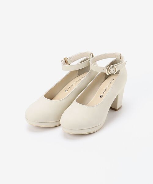 MAJESTIC LEGON（マジェスティックレゴン）の「リボンsetフカフカパンプス（パンプス・レディース・アイボリー/グレー/ブラック/モカ・SMALL/MEDIUM/LARGE/X-LARGE）」の7枚目の写真