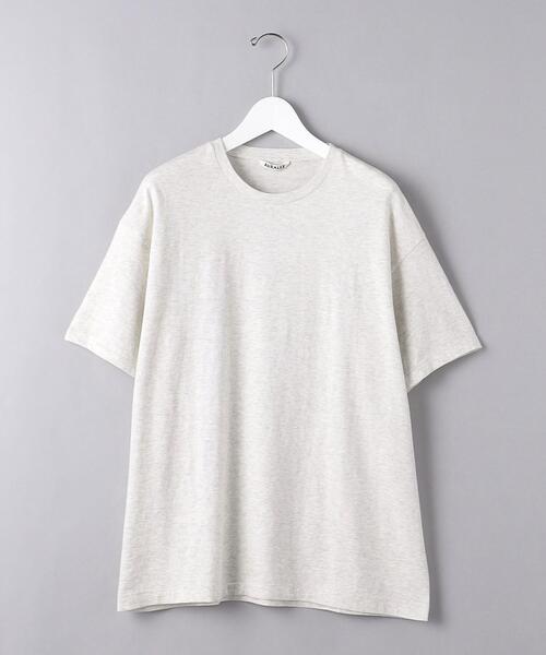 AURALEE(オーラリー)の「<AURALEE(オーラリー)> シームレス クルーネック Tシャツ ■■■(Tシャツ/カットソー・メンズ・ホワイト/ブラック/グレー・3/4/5)」の1枚目の写真