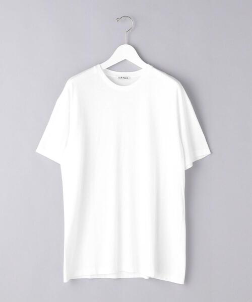 AURALEE(オーラリー)の「<AURALEE(オーラリー)> シームレス クルーネック Tシャツ ■■■(Tシャツ/カットソー・メンズ・ホワイト/ブラック/グレー・3/4/5)」の2枚目の写真