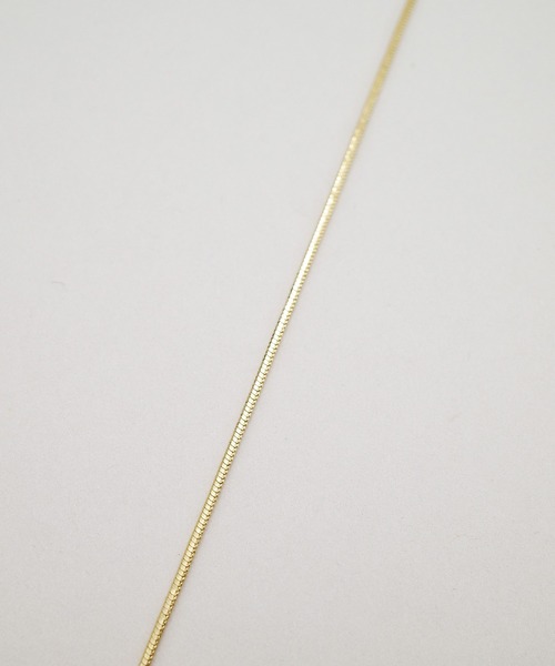 SIGNAL(シグナル)の「【SIGNAL/シグナル】Snake Chain Necklace / スネークチエーンネックレス(ネックレス・レディース・シルバー/ゴールド・35cm)」の3枚目の写真
