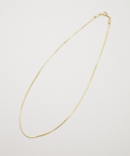 SIGNAL(シグナル)の「【SIGNAL/シグナル】Snake Chain Necklace / スネークチエーンネックレス(ネックレス・レディース・シルバー/ゴールド・35cm)」の4枚目の写真