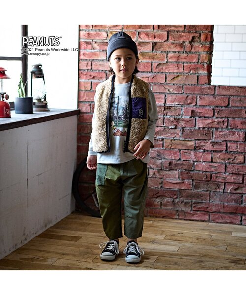 BREEZE（ブリーズ）の「リバーシブルボアベスト（ベスト・キッズ・ブラック/ネイビー/カーキ・90/100/110/120/130/140/150）」の6枚目の写真