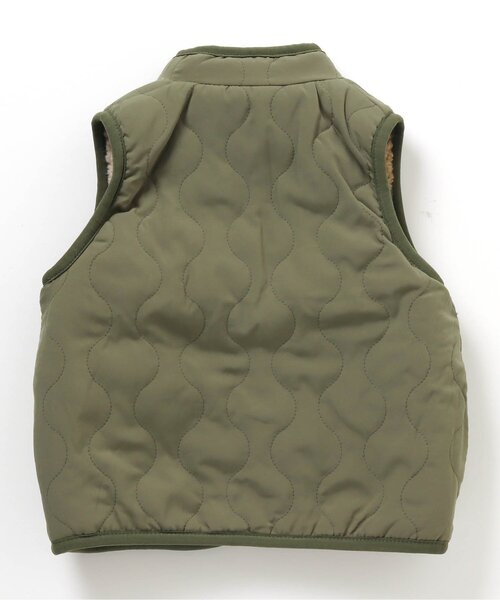 BREEZE（ブリーズ）の「リバーシブルボアベスト（ベスト・キッズ・ブラック/ネイビー/カーキ・90/100/110/120/130/140/150）」の15枚目の写真