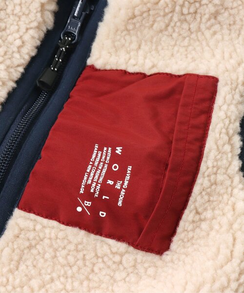 BREEZE（ブリーズ）の「リバーシブルボアベスト（ベスト・キッズ・ブラック/ネイビー/カーキ・90/100/110/120/130/140/150）」の19枚目の写真