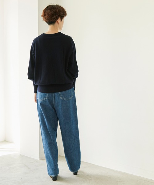 nitca（ニトカ）の「14G CAPRI プルオーバー（ニット/セーター・レディース・ネイビー/オフホワイト/オレンジ/ベージュ・FREE）」の14枚目の写真