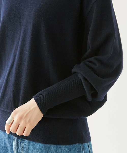 nitca（ニトカ）の「14G CAPRI プルオーバー（ニット/セーター・レディース・ネイビー/オフホワイト/オレンジ/ベージュ・FREE）」の17枚目の写真