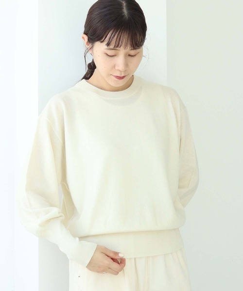 nitca（ニトカ）の「14G CAPRI プルオーバー（ニット/セーター・レディース・ネイビー/オフホワイト/オレンジ/ベージュ・FREE）」の21枚目の写真