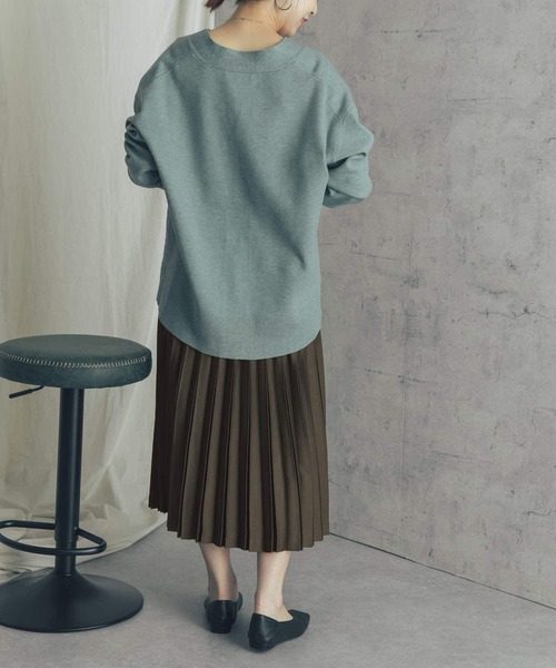 URBAN RESEARCH ROSSO（アーバンリサーチロッソ）の「サテンプリーツスカート（スカート・レディース・ネイビー/カーキ/ピンク・38/36）」の15枚目の写真