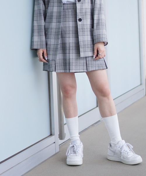 DuKKah（デュカ）の「Dukkah/【低身長向け】ボックスプリーツミニスカパン（スカート・レディース・ブラウン系その他/ブラック/ブラック系その他・XS）」の3枚目の写真