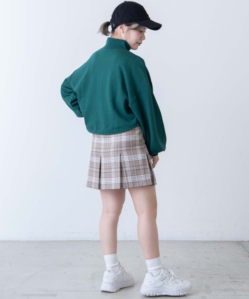 DuKKah（デュカ）の「Dukkah/【低身長向け】ボックスプリーツミニスカパン（スカート・レディース・ブラウン系その他/ブラック/ブラック系その他・XS）」の7枚目の写真